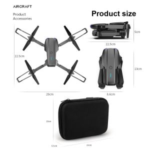 Drone E99 PRO HD Dual Camera Rc Helicopter Folding Quadcopter WiFi Image
