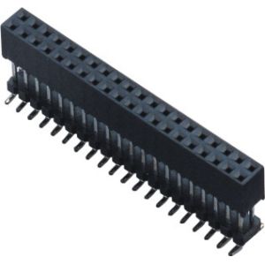 Cheap 2.0mm pitch double row connector add one plastic SMT type LCP black ROHS for sale