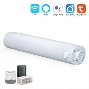 2.2m Kits Motorized Curtain Rod Diy Google Home Remote Control Curtain Rail