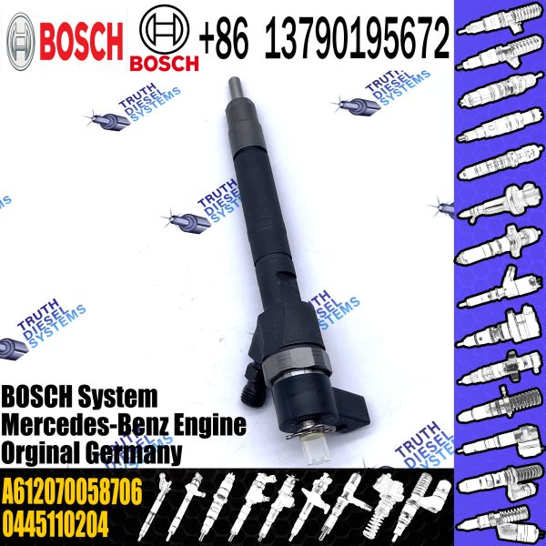 New Original Common Rail Diesel Fuel Injector A612070058706 A612070058780 RL137254AB 0986435039