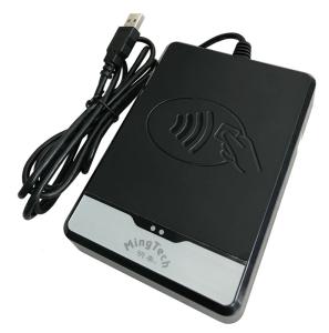 Cheap Portable 2 SAM Slots Contactless IC Card Reader With External Indicators LED for sale