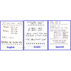 Coin operated weighing scales with height , bmi analysisand Printer