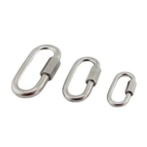 Rigging Hardware 3.5mm Quick Link Stainless Steel 304 Snap Hook Carabiner C Hook