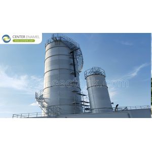 AWWA D103-09 Standards Stainless Steel Bulk Storage Silos for Food Processing and Milling Factories