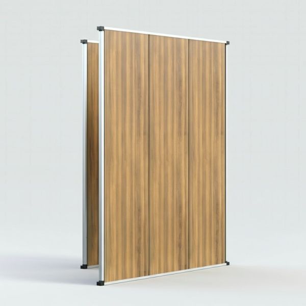Flexible Fold Away Partition Walls , Sound Proof Aluminium Partition With Wooden