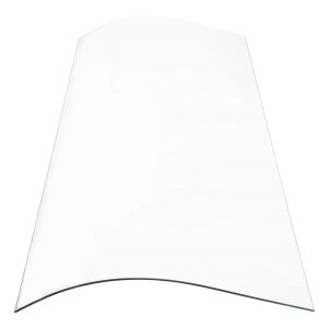 China 3-15mm Thickness J-Shape Curved Tempered Shower Glass for Bathroom Modernization Project on sale