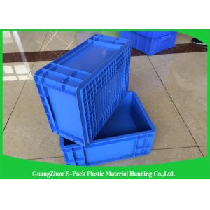Customized Large Plastic Storage Containers , Warehouse Stackable Plastic Boxes
