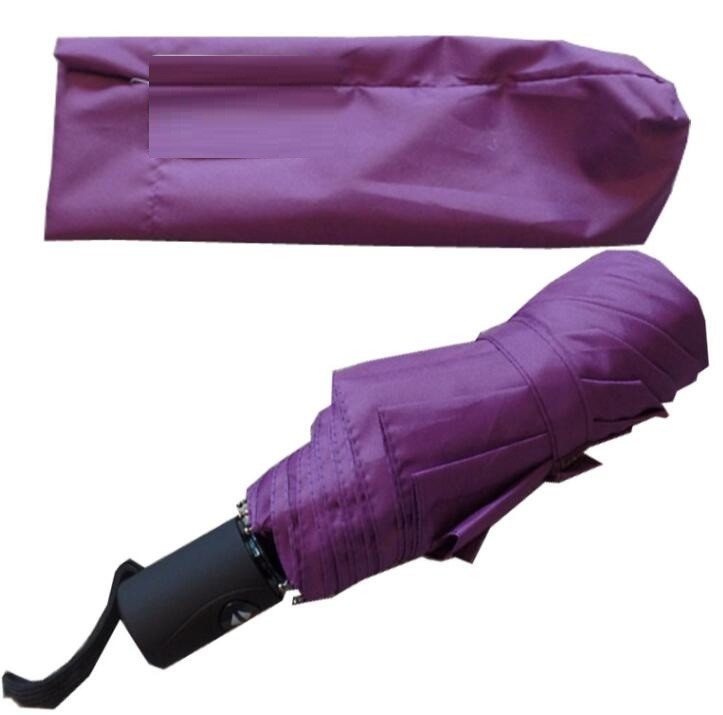 Windproof Pongee fabric Folding Mini Umbrella With Fiberglass Frame