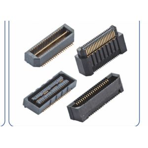 0.8mm board to board smt connector plug / socket black phosphor bronze polyester