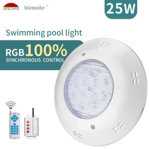 Cheap RGBW Synchronous Control Swimming Pool Lights 25W AC12V Anti UV for sale