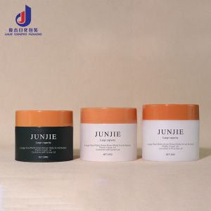 China Luxury White Plastic Cosmetic Jars 250g 300g 400g 500g 700g Double Wall Plastic Jars on sale