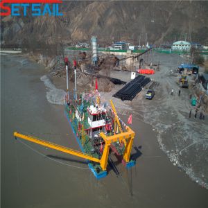 Total Height 7m Hydraulic Winch Cutter Suction River Sand Dredger with Anchor