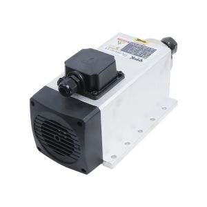 18000 Rpm Speed YFK 3.5KW ER20 Air Cooled Square Spindle Motor with Flange