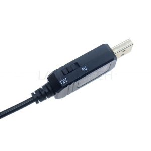 High Quality USB 5v to 9v 12v Step up DC Power Cord Booster Cable for Router