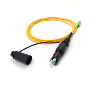 Waterproof Mini SC/APC To SC/APC FTTH Fiber Optic Patch Leads