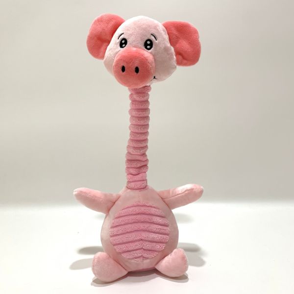 Quality Kids Animated Plush Toy Recording Repeating Pig W/ Twist Neck BSCI Audit wholesale