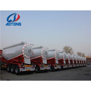 3 Axles Bulk Silo Carrier 30 60 65cbm 50t 66 Ton Cement Tank Semi Trailer for