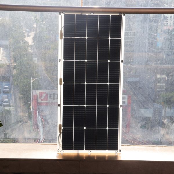 Powerful Mono Flexible Thin Film Solar Panel 100Watt 156.75mmx156.75mm