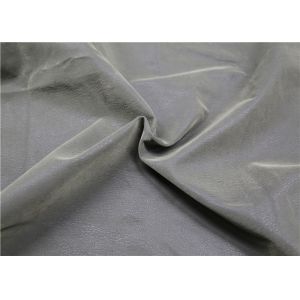 Soft PU Leather Flocking Fabric , High Elasticity Flocking PU Synthetic Leather