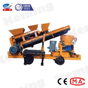 Self Loading 7.5kW Spraying Wet Mix Shotcrete Machine