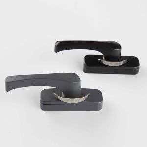 Modern Design Black Color Crescent Lock Aluminium Sliding Window Lock for 27mm
