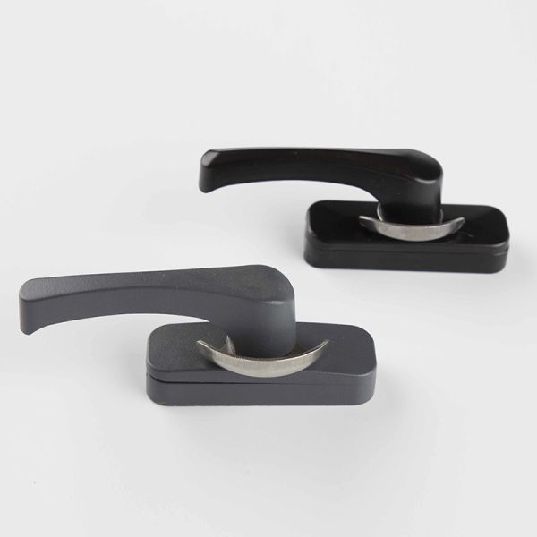 Quality Modern Design Black Color Crescent Lock Aluminium Sliding Window Lock for 27mm Height wholesale