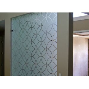 High Grade Decorative Tempered Glass / Frosted Toughened Glass With Smooth