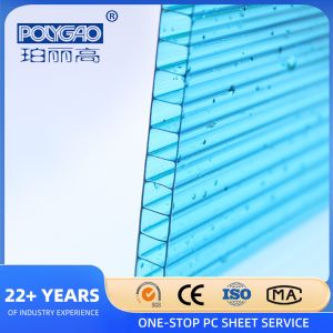 8mm 10mm Twinwall Multiwall Polycarbonate Roofing Sheet Transparente Circular
