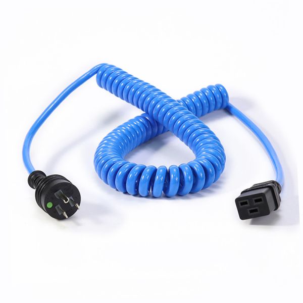 Quality IEC320 C13 Spiral Coiled Medical Power Cord For AC Plug wholesale