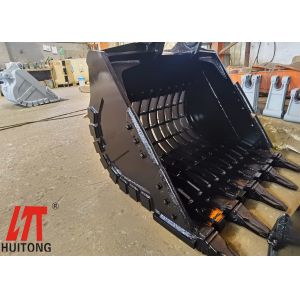 Cheap Hardox450 Excavator Skeleton Bucket 0.2-2.8 Cubic Meter Ditching Cleaning Garbing Sieving for sale