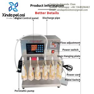 One Head Stand Up Pouch Food Grade Bag Filling And Sealing Machine Juice Spout