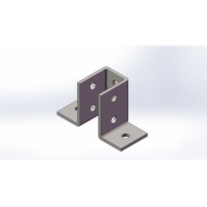 Flat Plate Strut Channel Accessories Cross Elbow Square Fittings