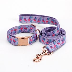 Pu Leather Personalized Dog Collars Custom Printed Charms Designer Dog Collars