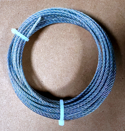 2.0mm 6m 7x7 Structure Galvanized Steel Wire Rope for Safe Protection