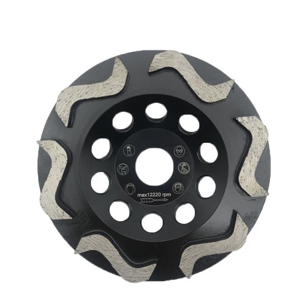 5" 7" Concrete Diamond Tools S Type Angle Grinder Polishing Wheel