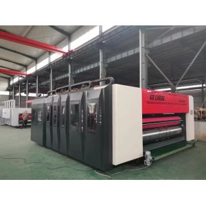 Water Ink Printer Slotter Die Cutter Stacker Machine Automatic 4 Color