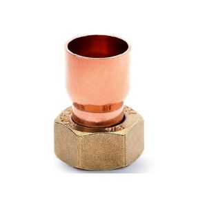 Copper Straight Tap Connector , 15mm To 22mm Flexible Tap Connector With