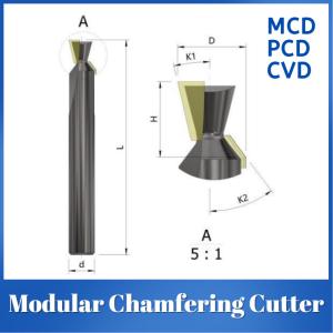 Cheap Multi Angle MCD PCD CVD Diamond Tools Modular Chamfering Cutter for sale