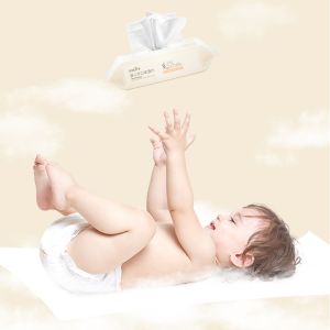 Customized Private Label Unscented Baby Water Wipes Natural Fabric Biodegradable