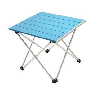 Compact Aluminum Folding Roll Up Camping Table With Carry Bag