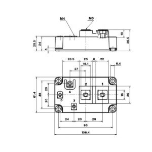 IGBT Power Module SKM600GA176D Trench IGBT Modules  FUJITSU IGBT Power Module