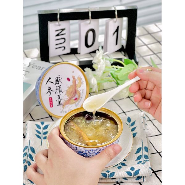 Gift Instant Stewing Ginseng Double Triple Collagen Dessert 168g