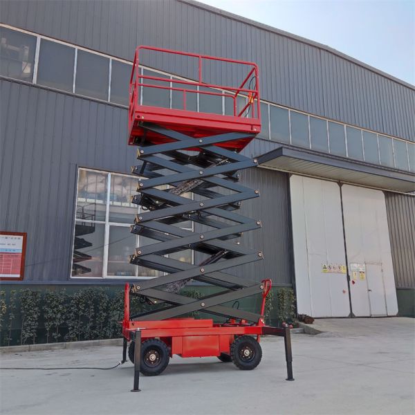 1000kg Load 12m Scissor Lift Portable Scissor Lift Platform 1T