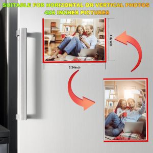 CHUNNIAO 6x4 Magnetic Photo Frames Easy To Use Photo Magnets Sleeve With Smooth