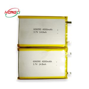 606090 4000mAh 3.7 Lithium Polymer Battery , Power Bank Lipo Rechargeable
