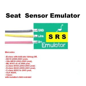 Cheap SRS3 Mercedes Seat Sensor Emulator with Indicator Airbag Off , Car Repair Troubleshooting for sale