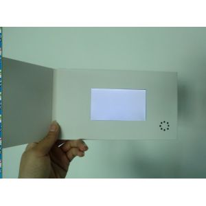 CMYK Printing Custom Video Greeting Cards , USB Charging Digital Video Brochure