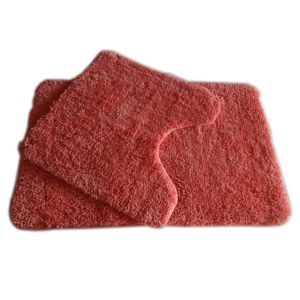 Polyester Bath Mats Bathroom Rug Sets with Contour