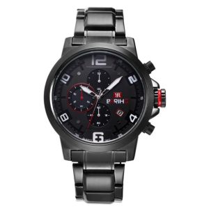 China BARIHO Men's Quartz Watch Chronograph Sport Style Miyota Movement 50M Waterproof 90203 on sale