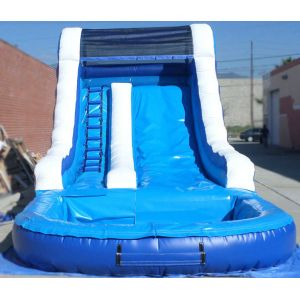 Customized Commercial Grade Water Slide , Amusement Park Inflatable Pool Slide